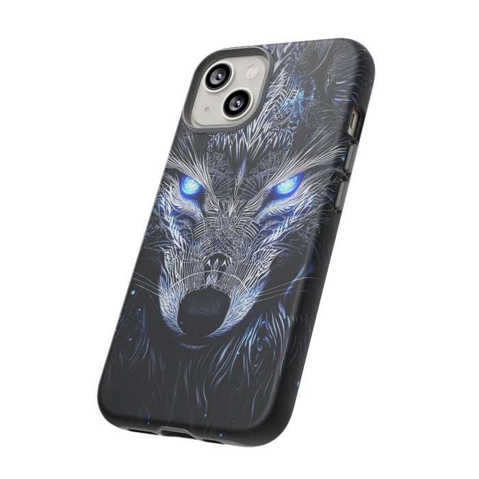 Majestueuze Wolf met Lichtgevende Ogen