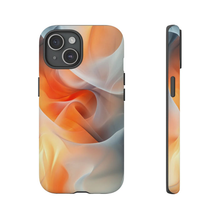 Abstracte Zachte Oranje- en Grijstinten