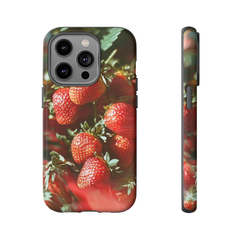 Sappige Rode Aardbeien van Dichtbij