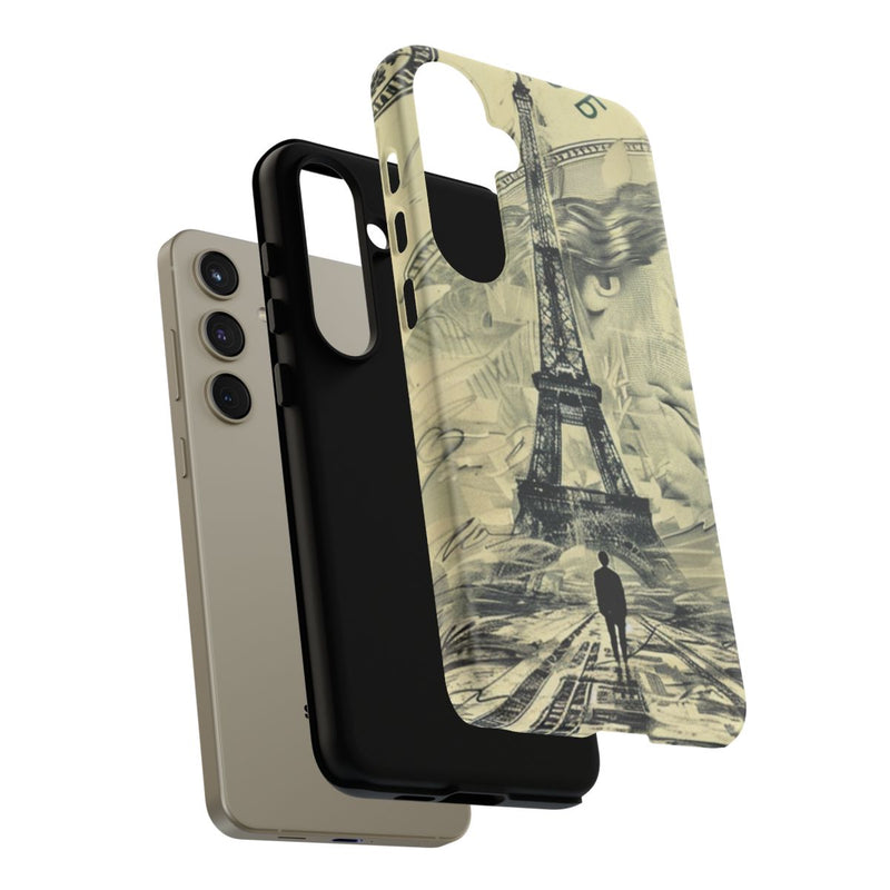 Eiffeltoren op Dollarbiljet Illustratie