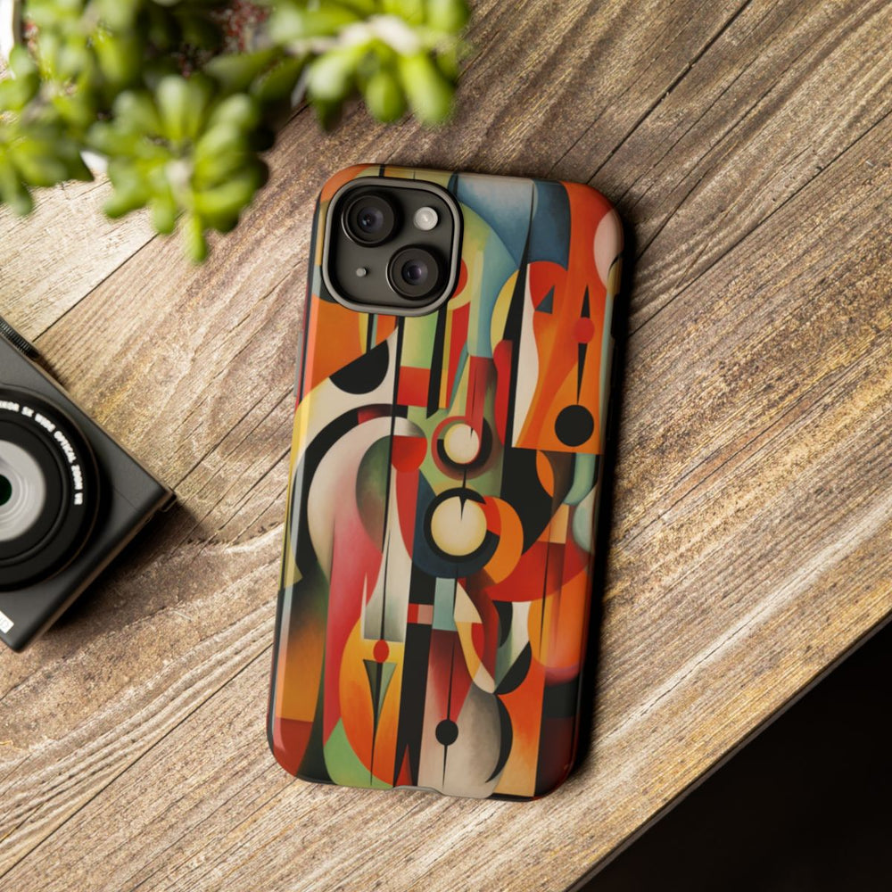 Abstracte Geometrische Vormen in Warme Kleuren