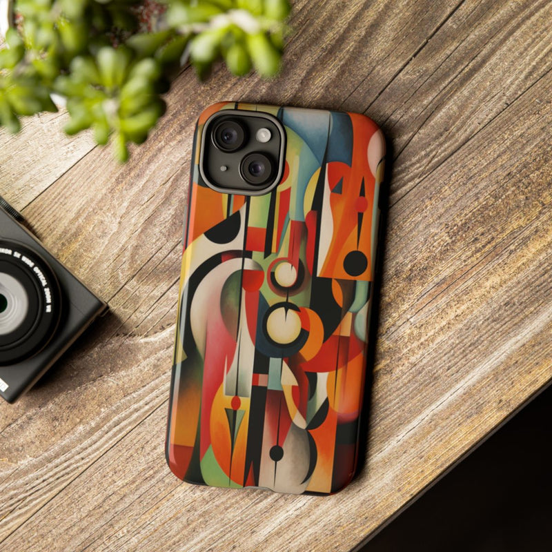 Abstracte Geometrische Vormen in Warme Kleuren