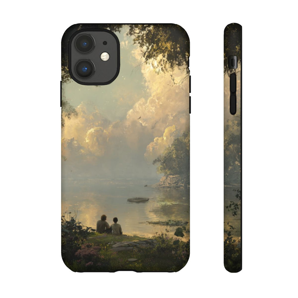 Vredig Meerlandschap met Vriendschap