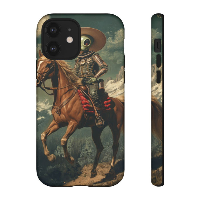 Buitenaardse Cowboy op Paard bij Nacht