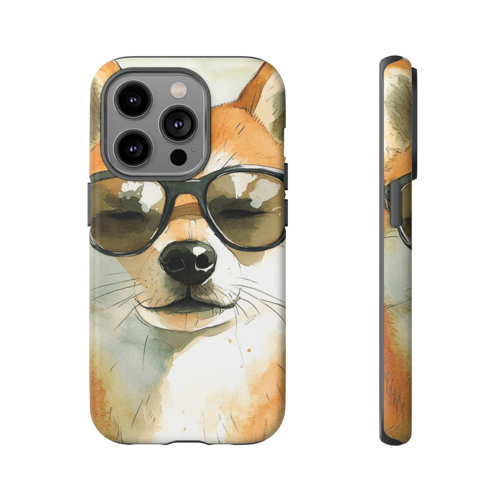 Stoere Shiba Inu met Zonnebril