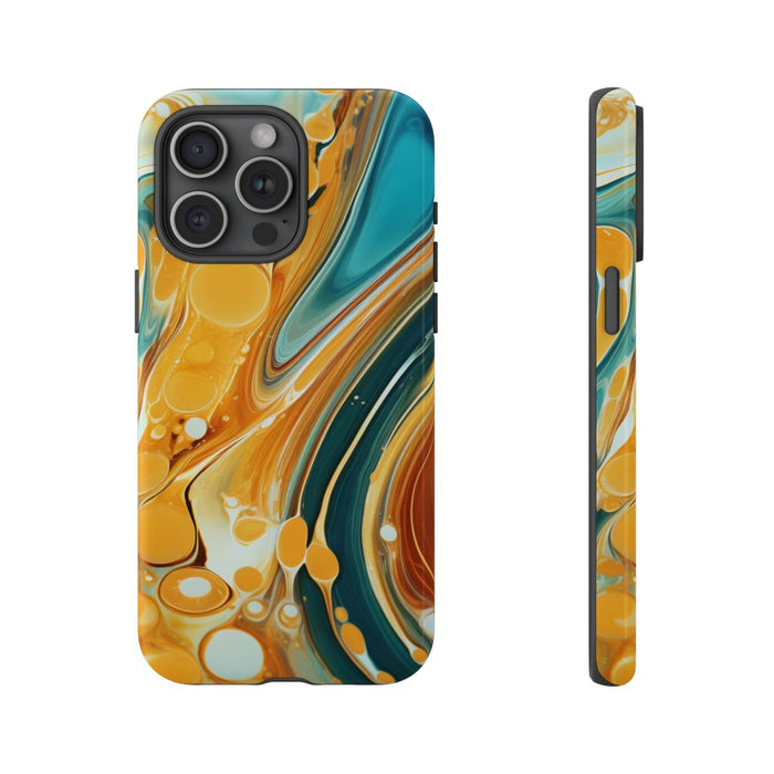 Turquoise en Honing Swirl Epoxy Patroon