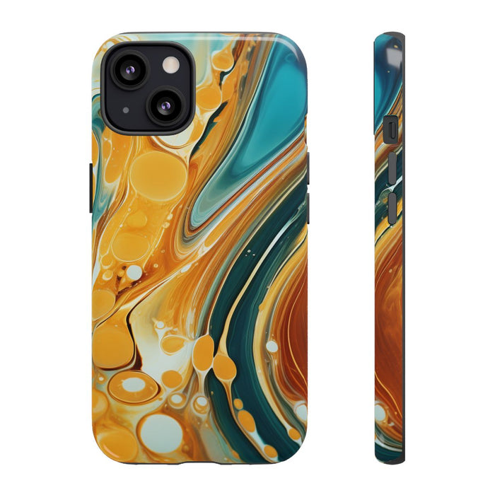 Turquoise en Honing Swirl Epoxy Patroon