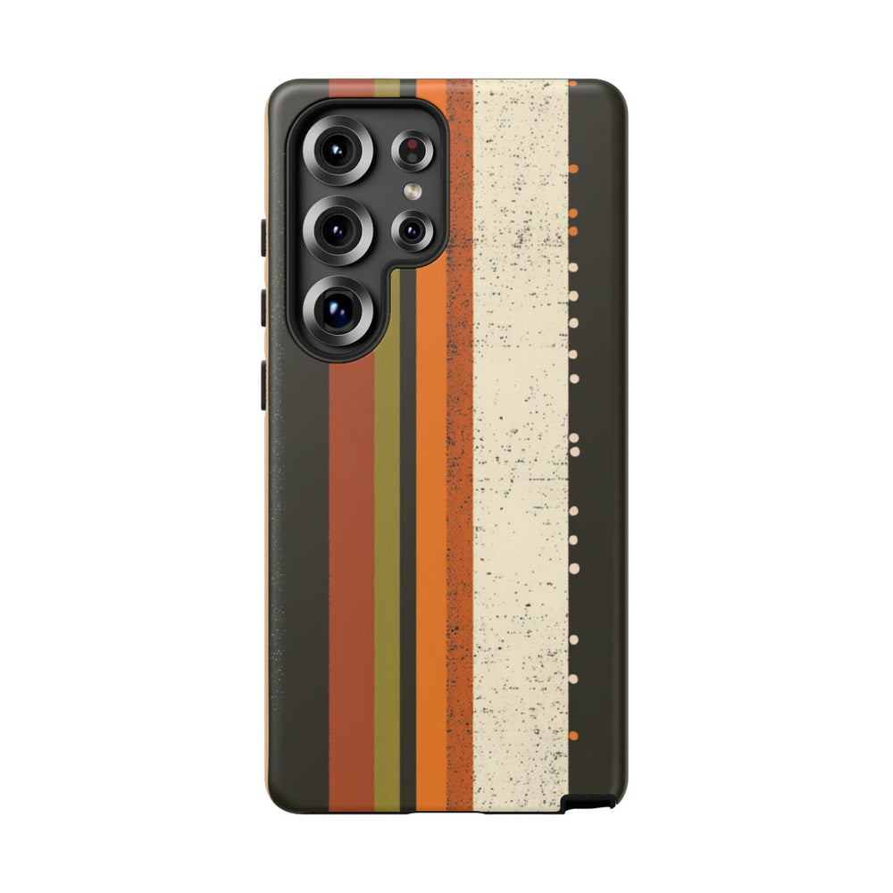 Retro Verticale Strepen en Stippenpatroon