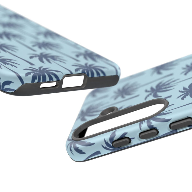 Blauw Palmbomenpatroon
