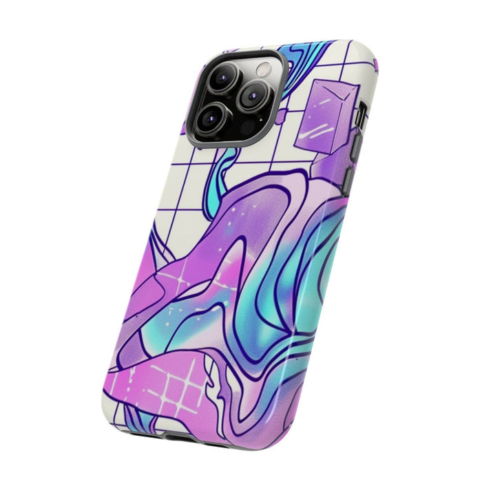 Abstract Kristal Vaporwave Patroon