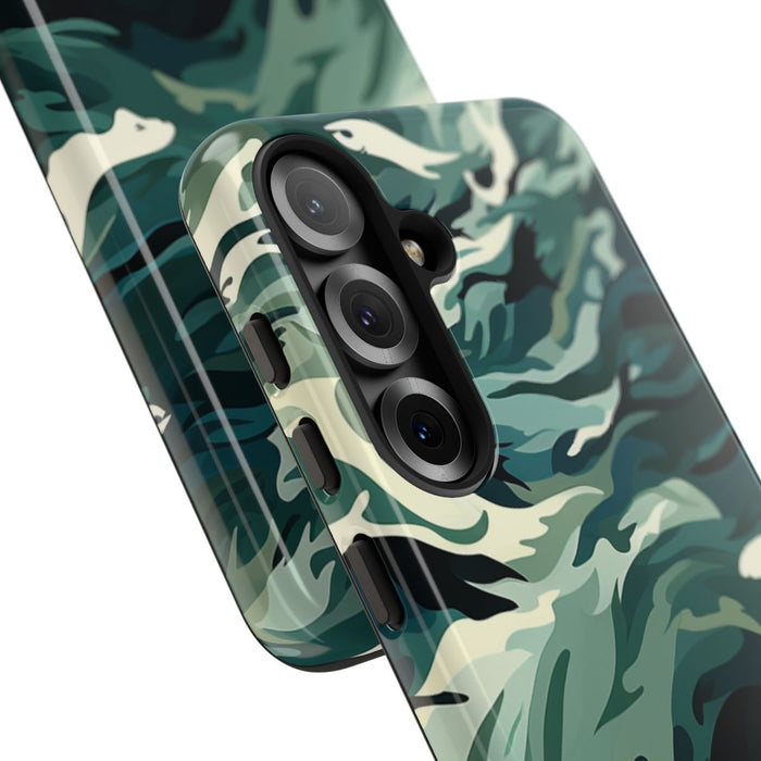 Abstracte Oceaangolven met Haaienpatroon