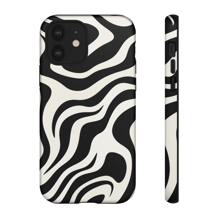 Zwart-Wit Abstract Zebra-Patroon