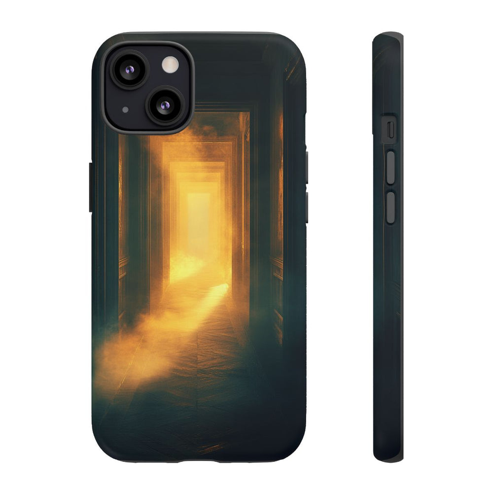 Mistige Gang met Gloeiend Licht