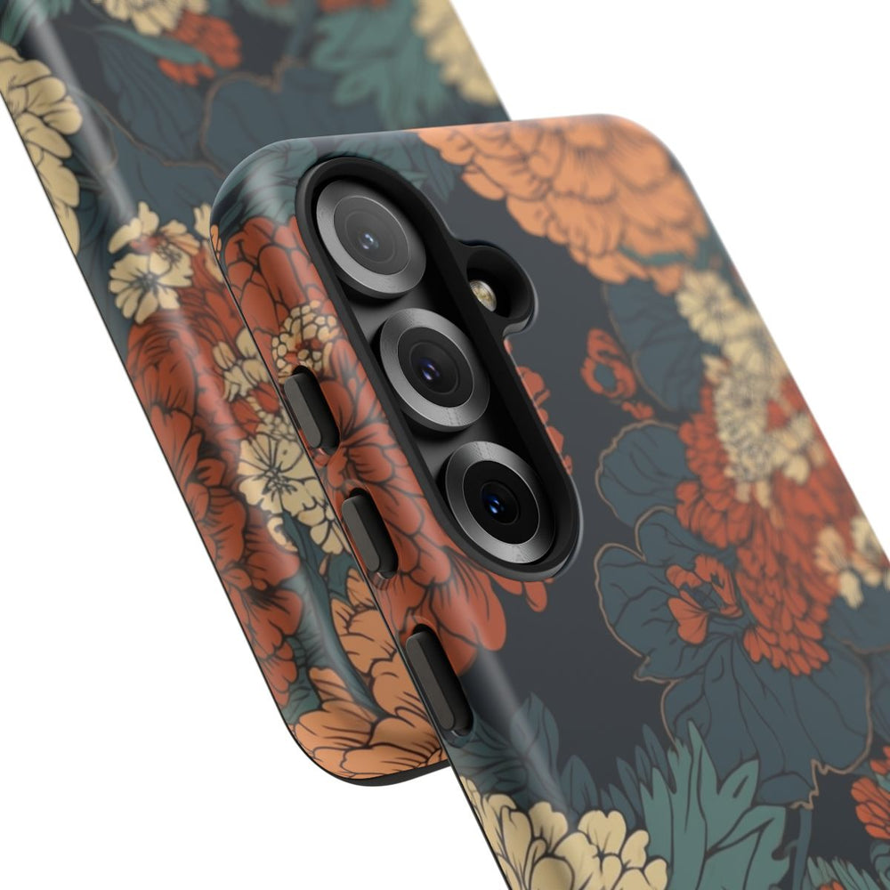 Vintage Bloemenpatroon in Warme Kleuren