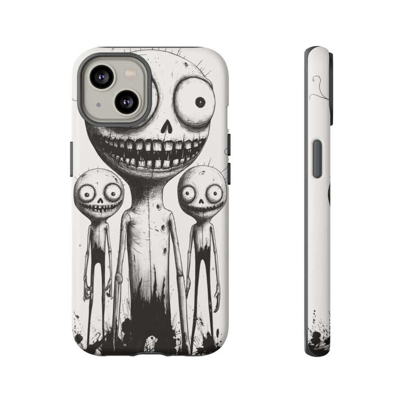 Slijmerig Monstertrio Lijntekening