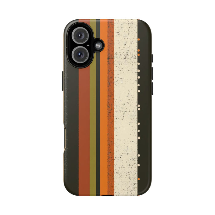 Retro Verticale Strepen en Stippenpatroon