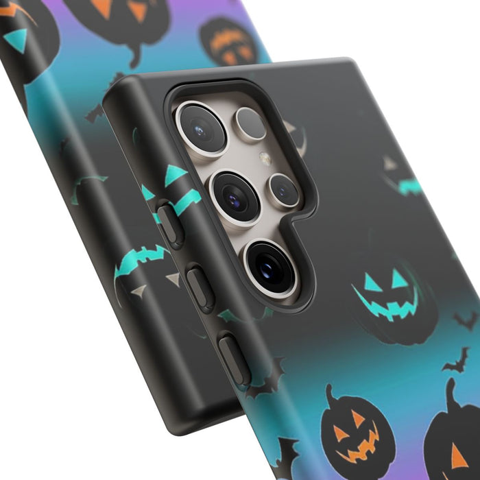 Gloeiende Halloween Pompoenen en Vleermuizen
