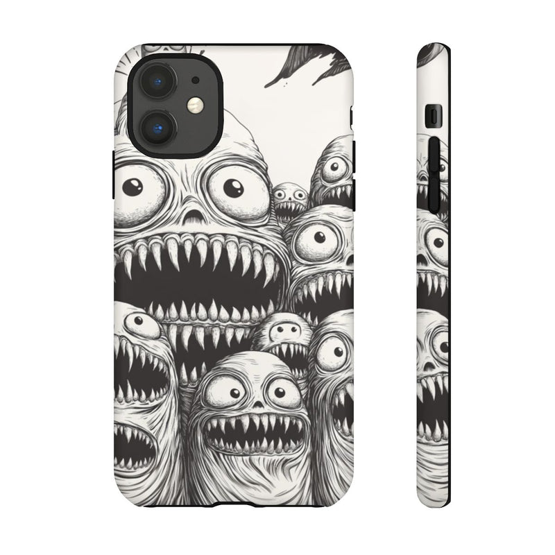 Slijmerige Monsterkoppen Lijntekening