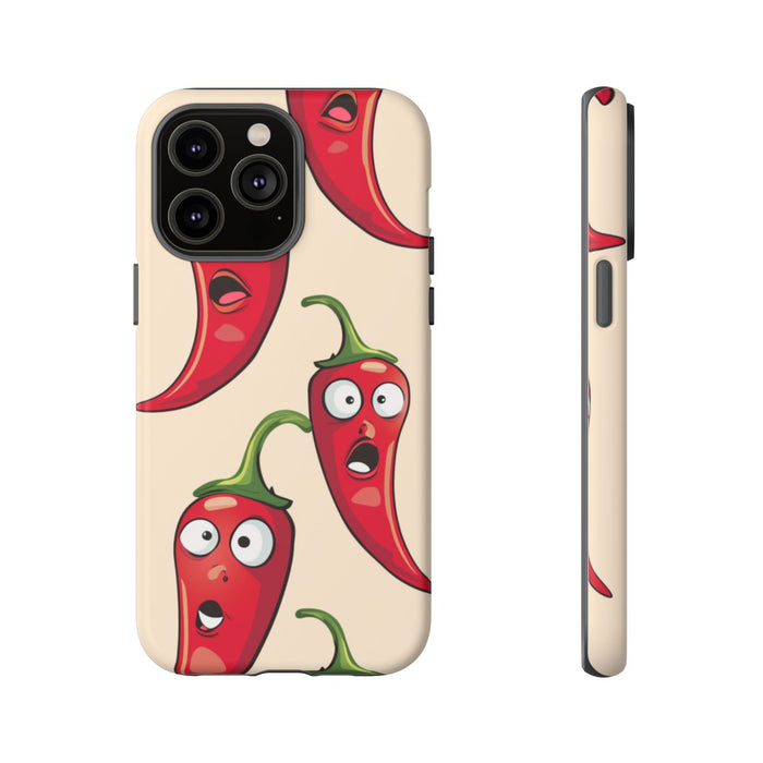 Grappig Rood Chilipeperpatroon