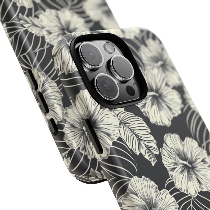 Monochroom Bloemenpatroon