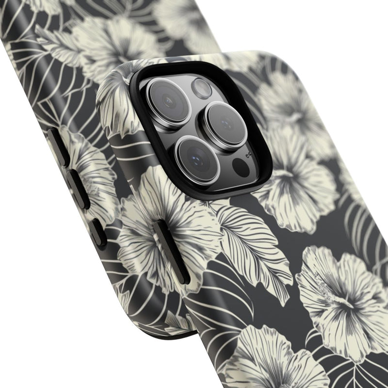 Monochroom Bloemenpatroon