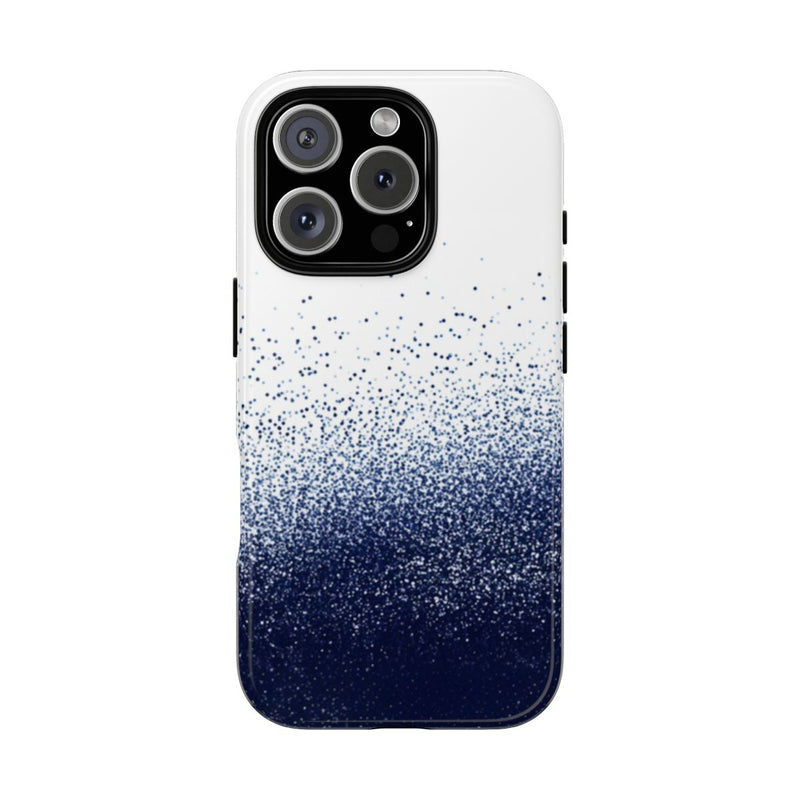 Donkerblauw Pointillisme Abstracte Textuur