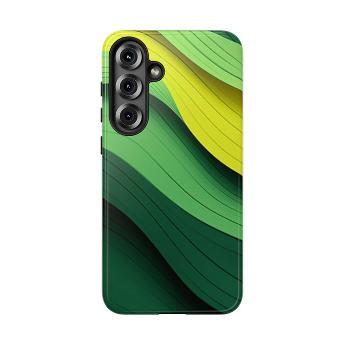 Groen-Geel Golvenpatroon
