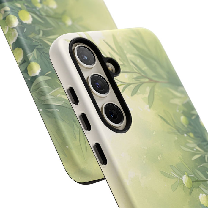 Groene Botanische Waterverf Illustratie