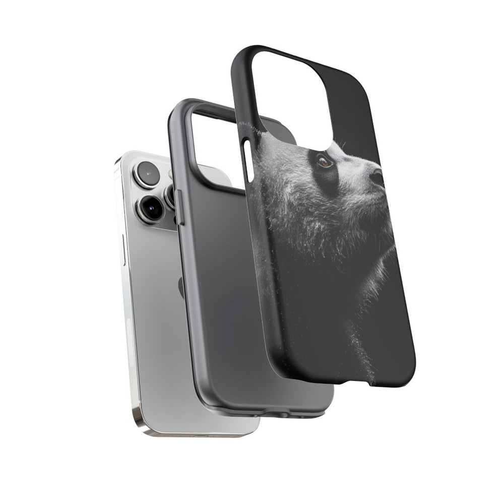 Gedetailleerde Zijaanzicht van Panda met Bruine Ogen