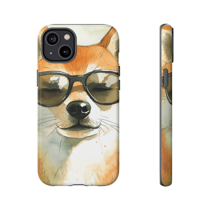 Stoere Shiba Inu met Zonnebril