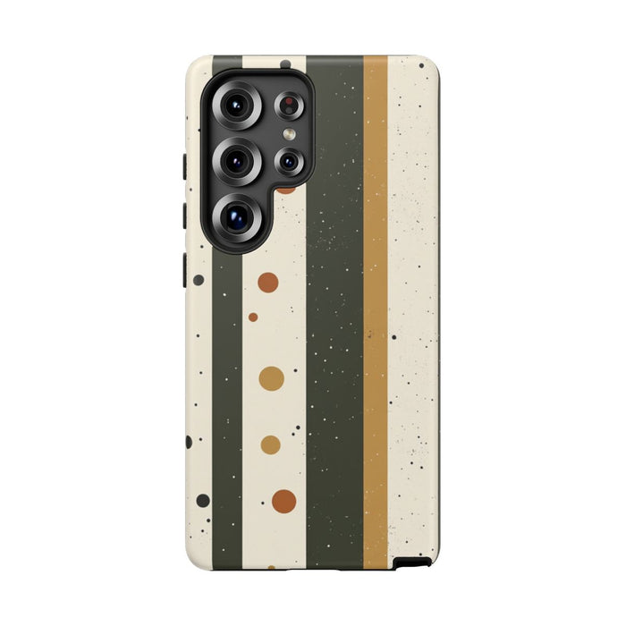 Retro Verticale Strepen en Stippenpatroon