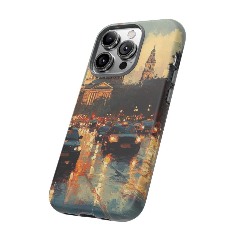 St. Paul’s Kathedraal bij Schemering met Natte Straat