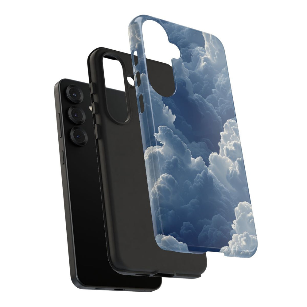 3D Blauw Wolkenpatroon