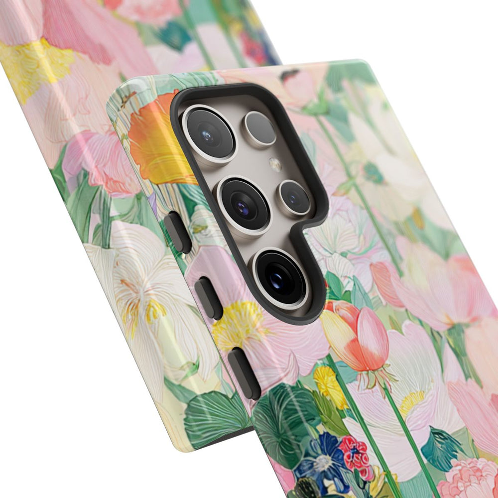 Fraaie Pastelkleurige Bloementuin