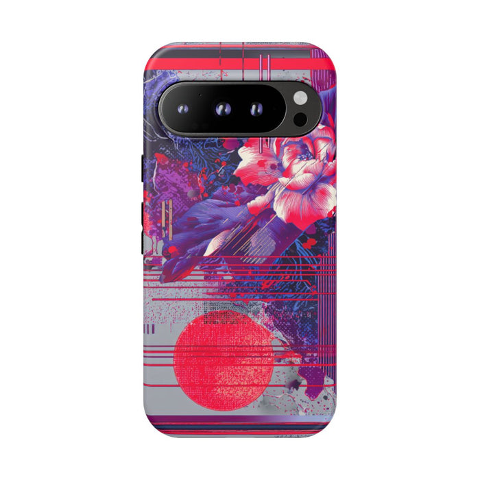 Abstracte Bloemmotieven met Neonaccenten