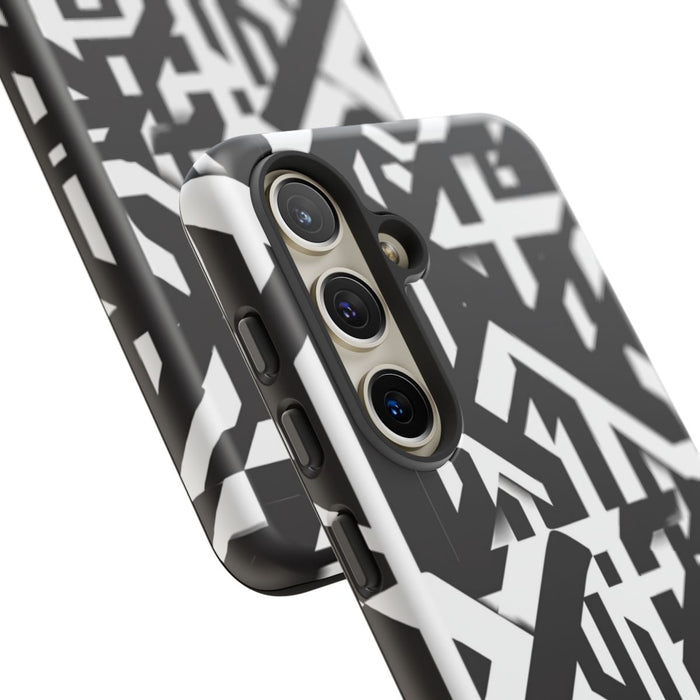 Zwart-Wit Geometrisch Patroon