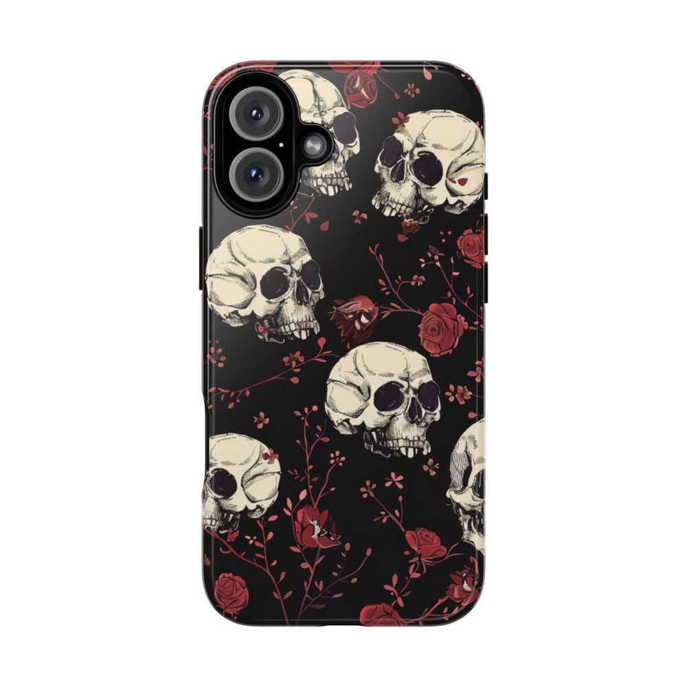 Schedels en Rode Rozenpatroon