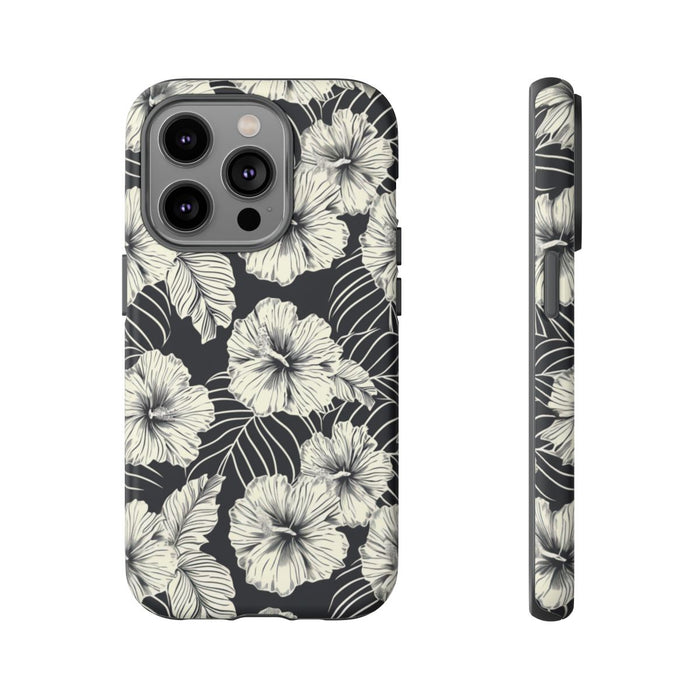 Monochroom Bloemenpatroon