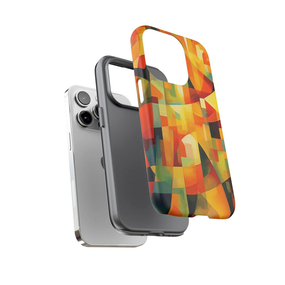 Abstracte Geometrische Vormen in Warme Kleuren