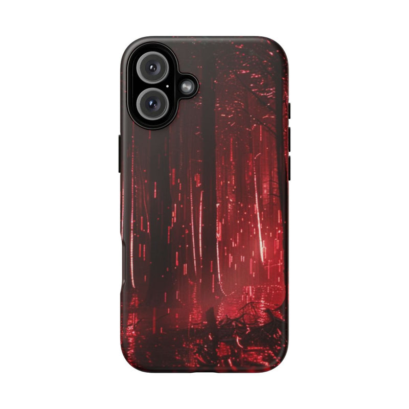 Donkerrood Verlichte Bos