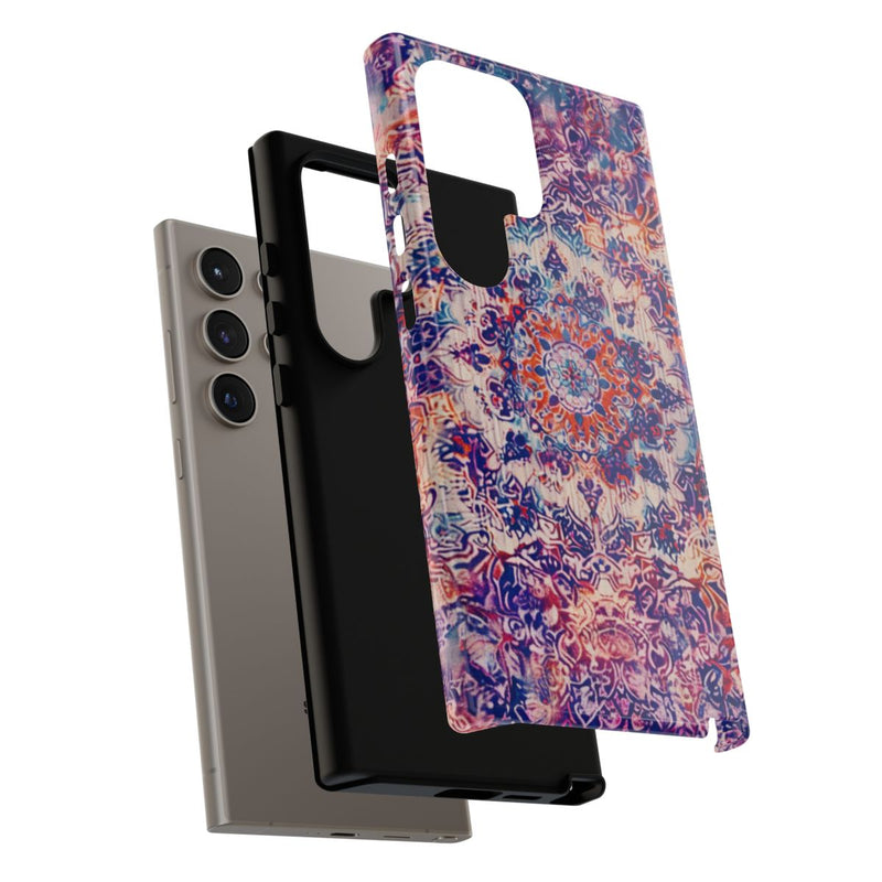 Gedetailleerd Psychedelisch Oosters Tapijtpatroon