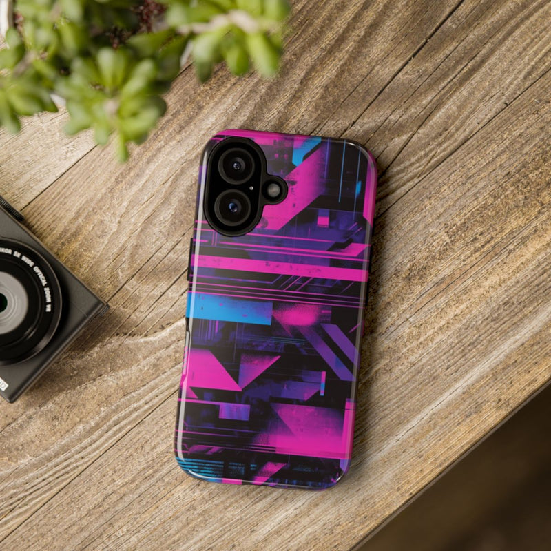Neon Geometrisch Abstract Patroon