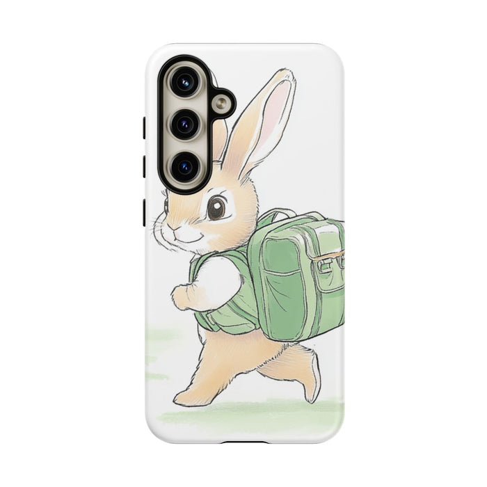 Schattig Konijntje met Groene Rugzak