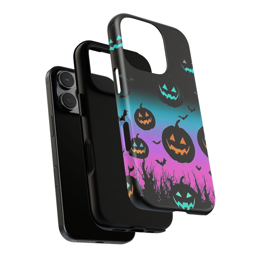 Gloeiende Halloween Pompoenen en Vleermuizen