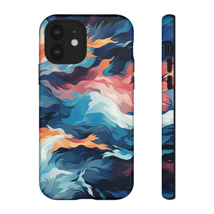 Abstracte Veelkleurige Vloeibare Golven