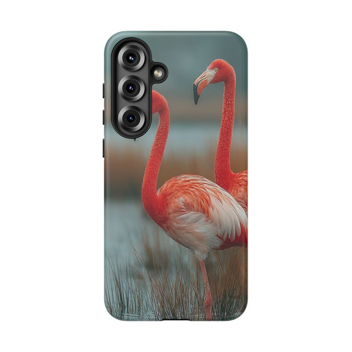 Flamingo's bij Water en Riet