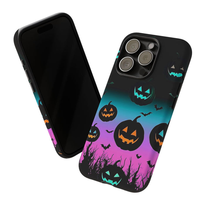 Gloeiende Halloween Pompoenen en Vleermuizen