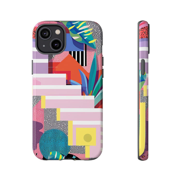 Kleurrijk Abstract Geometrisch en Botanisch Ontwerp