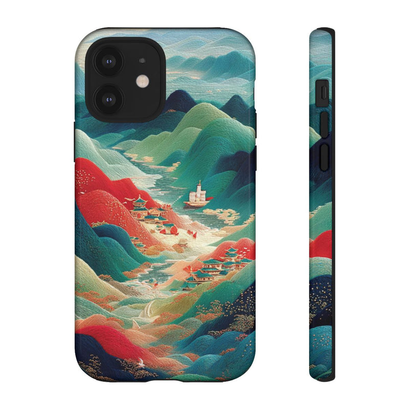 Kleurrijk Berglandschap met Illustratie