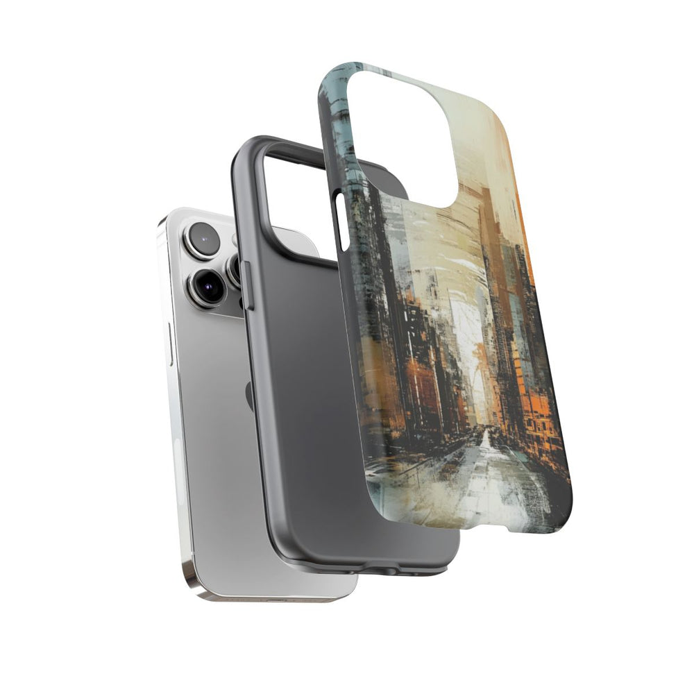 Abstracte Stadsgezicht in Matte Afwerking